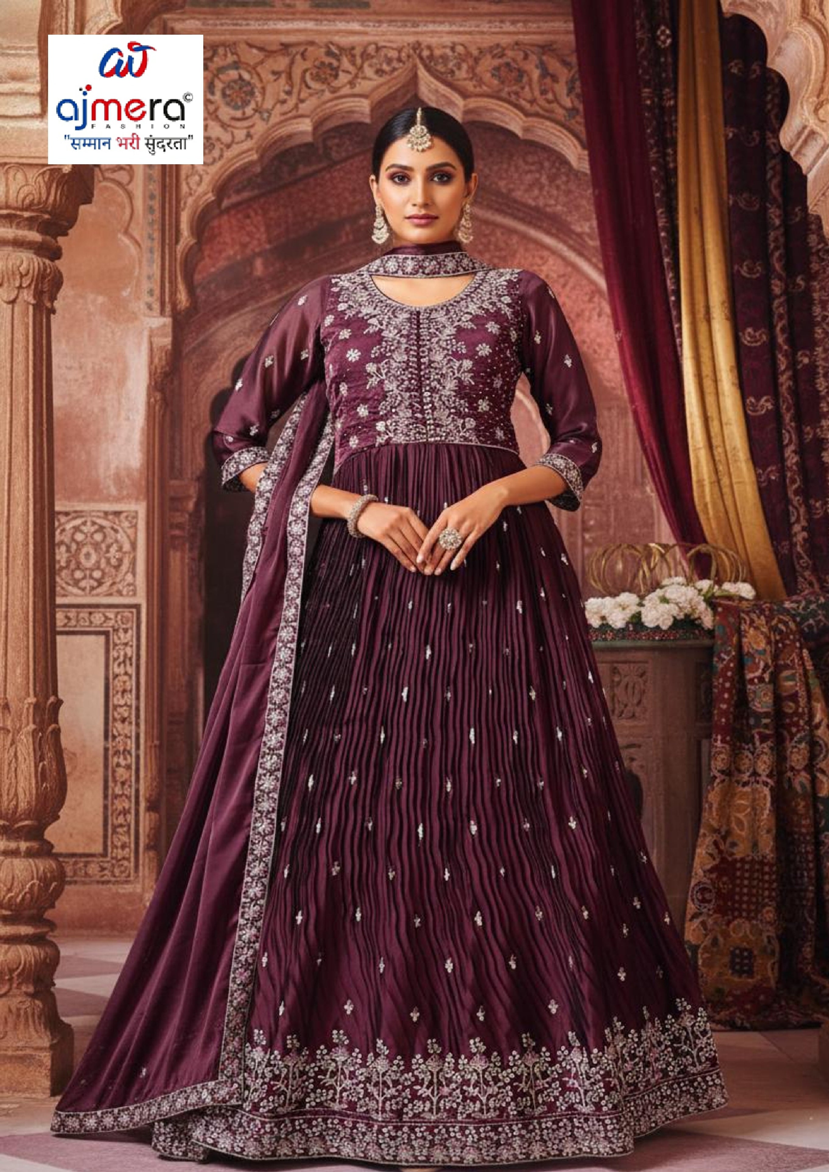 Ladies Gown Wholesale Designer Rangoli Gown for Women | KTX-6118-L