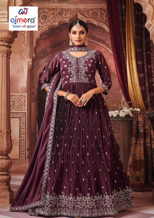 Ladies Gown Wholesale Designer Rangoli Gown for Women | KTX-6118-L