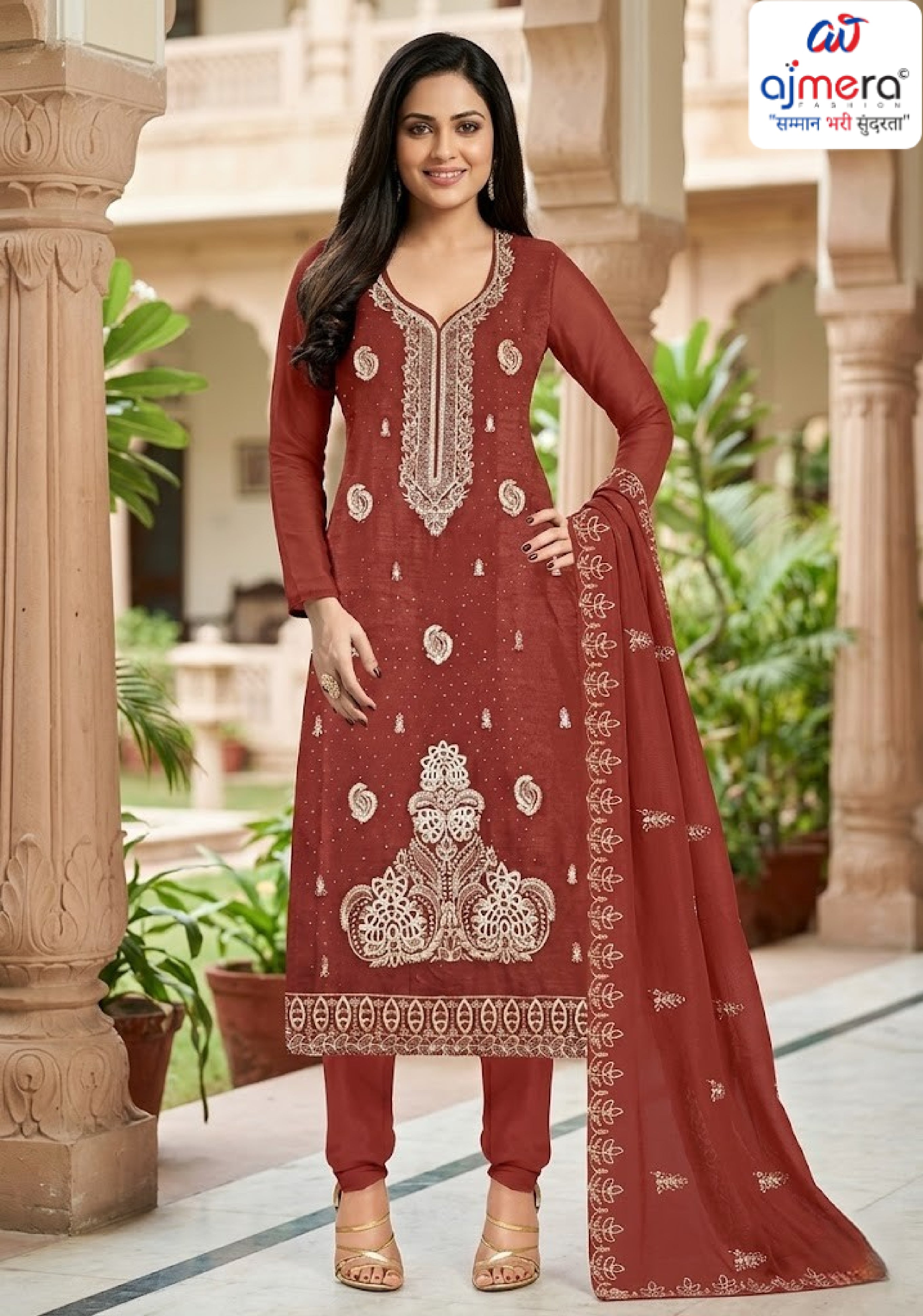 Premium Unstitched Suit Collection for Fashion Retailers | MJI-JINEE