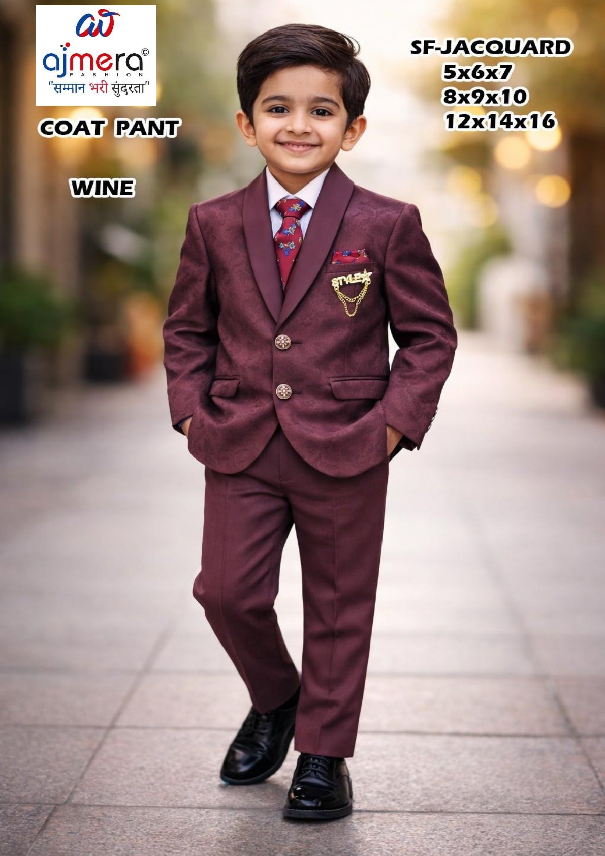 Wholesale Boys Coat Pant Set Collection | JDW-SF JACQUARD-12X16