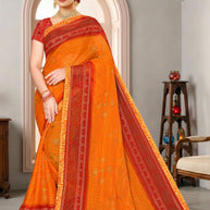 Contemporary Printed Saree with Blouse Piece for Premium Wear | SNR-SANDWISH