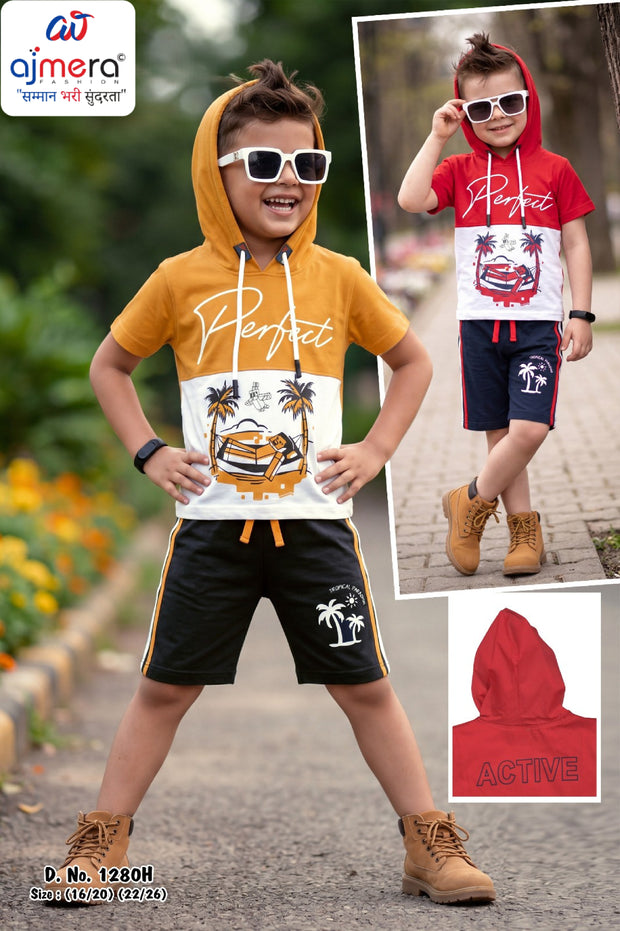 Wholesale Kids T-Shirt & Pant Set | RMC-1280H-M/L/XL