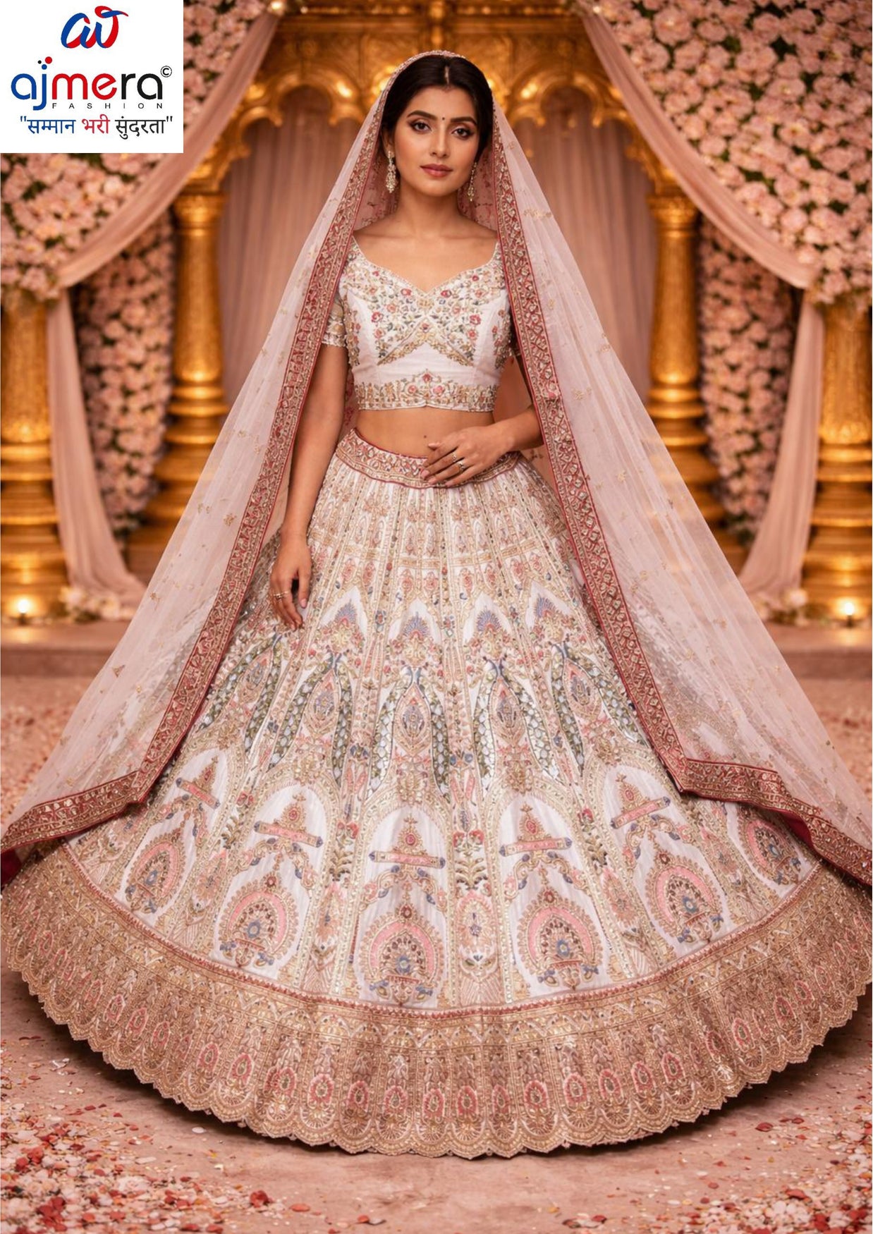 Hand Work Lehenga Blouse With Lehenga Dupatta Manufacturer Supplier Exporter|ABF-DIRGHAYU