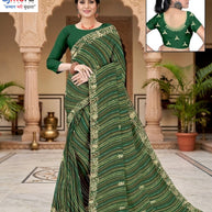 Premium Printed Saree with Matching Blouse Piece for Ethnic Elegance  | TD-TANVI