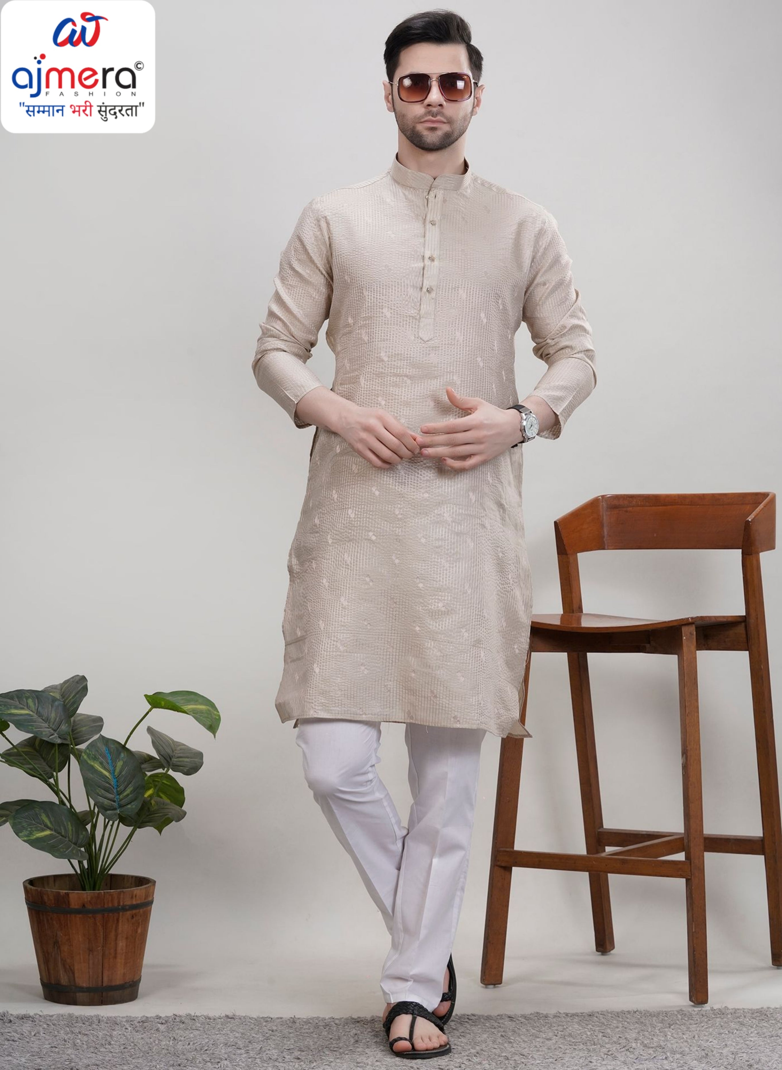 Premium Men's Kurta & Pajama for Wedding & Festive Wear | SNA-MKP12949