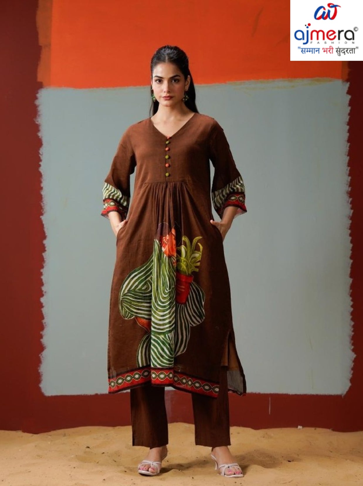 Designer Premium Fashion Kurti Set for Women | INDO-KS0BR13109