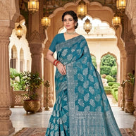 Sophisticated Rapier Silk Matching Saree With Blouse Piece | DBU-SHILPA QUEEN