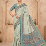 Classic Printed Saree with Blouse Piece for Timeless Traditional Style | PUS-JALPARI-2A