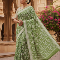 Exclusive Printed Saree with Blouse Piece for Elegant Ethnic Look  | CAS-VEERA