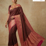 Rich Jacquard Silk Saree with Blouse Piece for Sophisticated Ethnic Style | PEE-UBER LINE