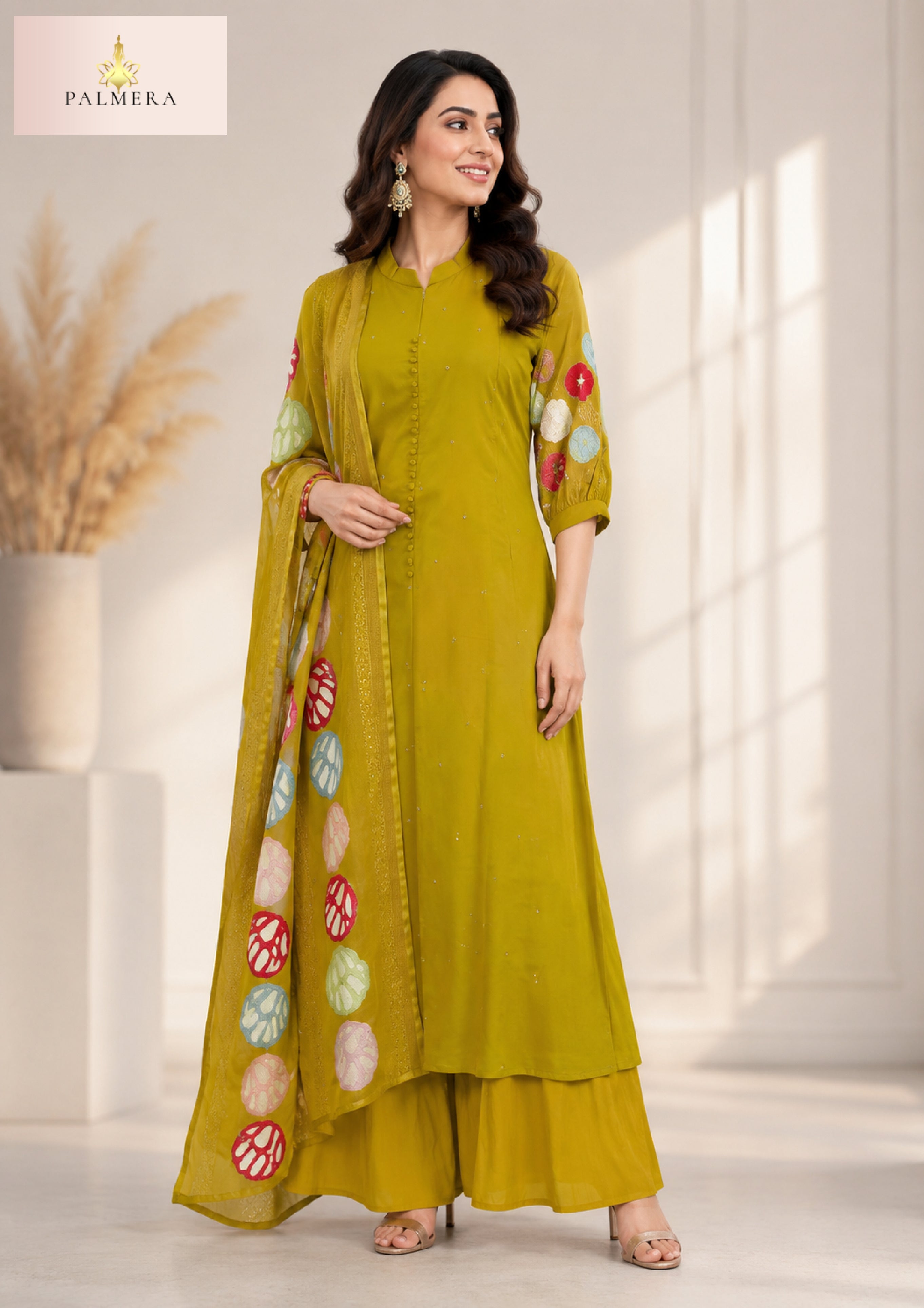 Elegant Designer Palmera Kurti Set for Women | MIK-170C