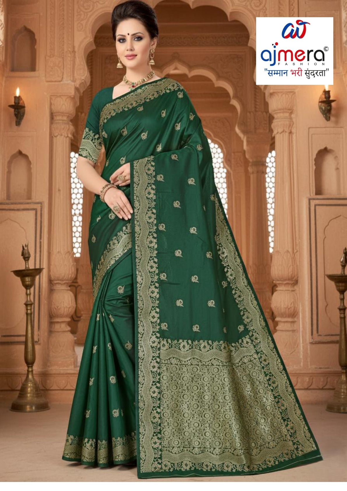 Stylish Rapier Silk Matching Saree With Blouse Piece | MCB-MESSI