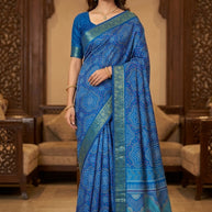 Silk Digital Printed Saree with Blouse Piece for Premium Ethnic and Traditional Wear | STG-PALAR