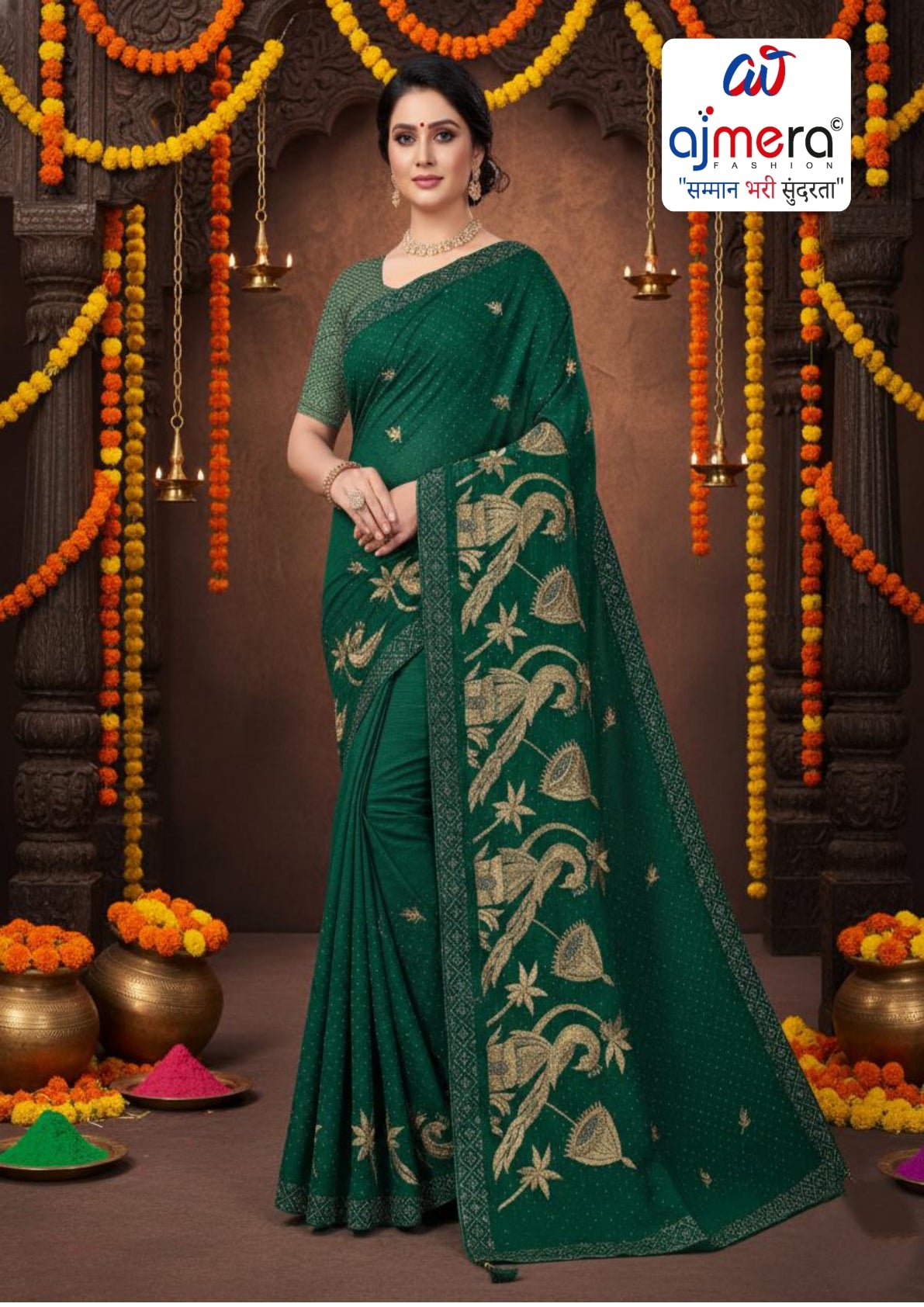 Fancy Saree Wholesale Supplier with Blouse Piece for Premium Ethnic and Traditional Wear | VKM-ZILA