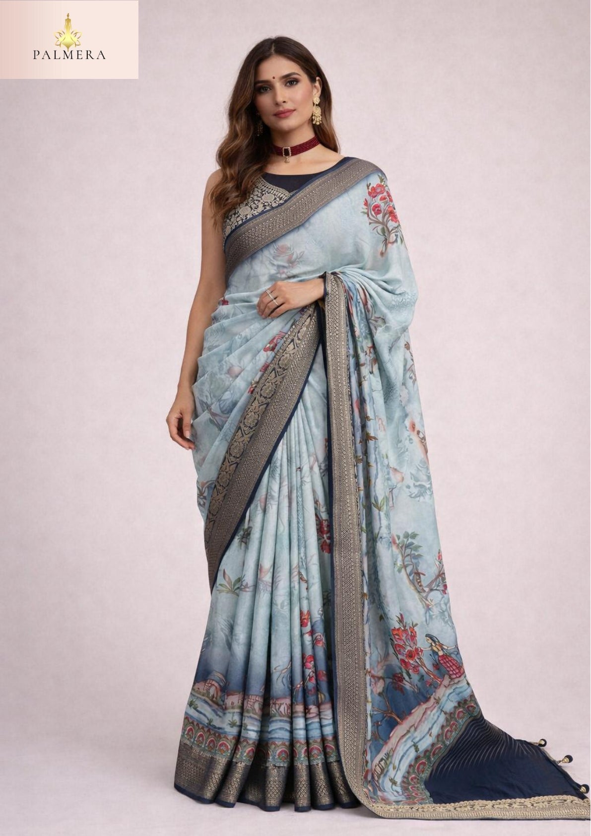 Adhira Viscose Saree with Blouse for Premium Wedding and Occasion Wear | ALL-ADHIRA-272