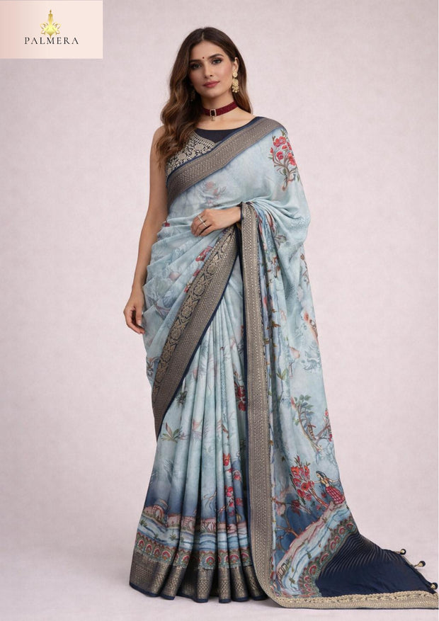 Adhira Viscose Saree with Blouse for Premium Wedding and Occasion Wear | ALL-ADHIRA-272
