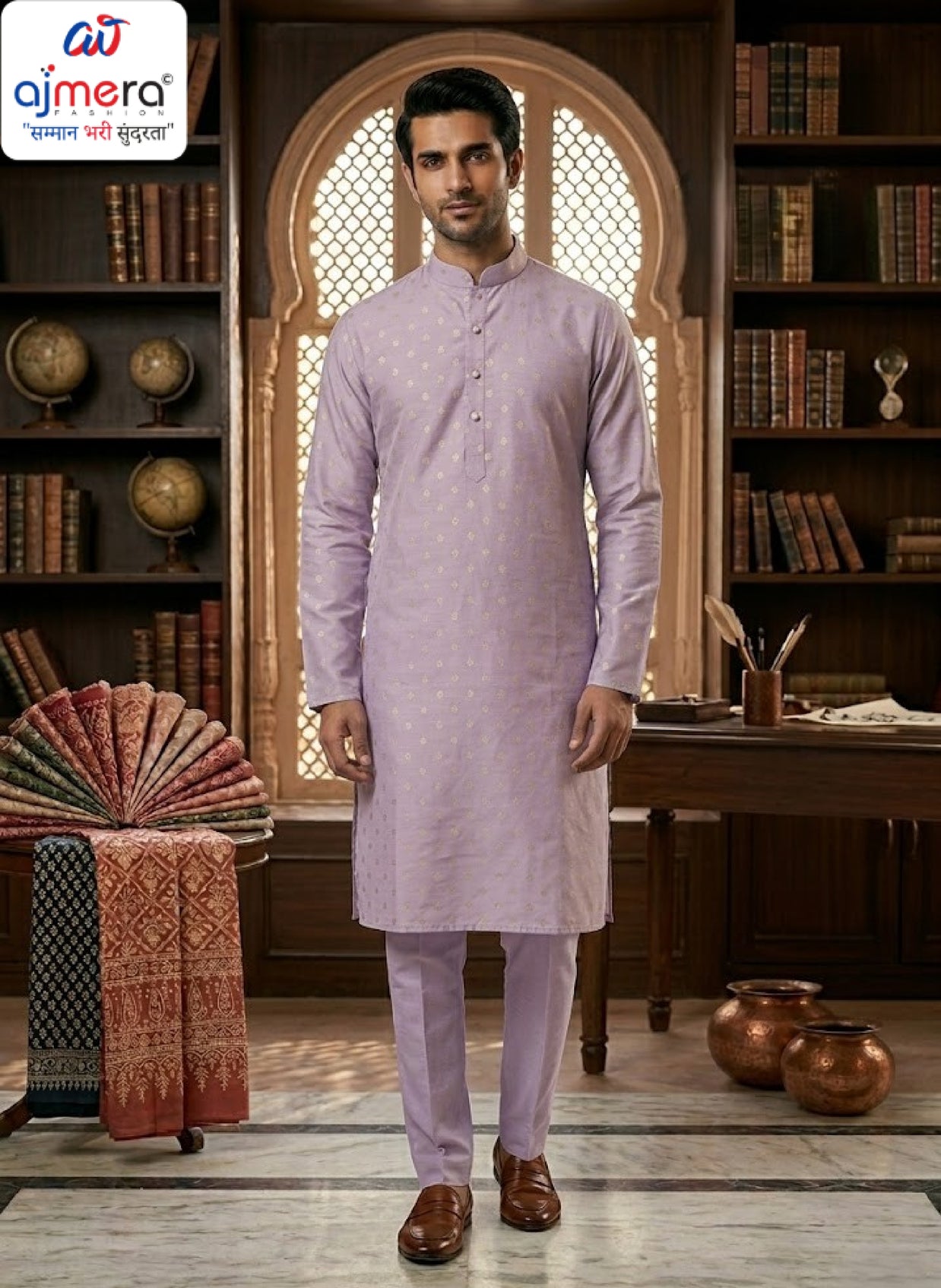 Premium Men's Kurta & Payjama for Wedding & Festive Wear | SNA-MKP12884
