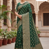 Statement Rapier Silk Matching Saree With Blouse Piece | DS-RAJLAXMI-1