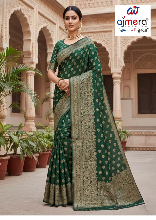 Statement Rapier Silk Matching Saree With Blouse Piece | DS-RAJLAXMI-1
