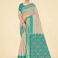 Graceful Jacquard Silk Saree with Blouse Piece for Timeless Ethnic Fashion | TUL-AARTI RIDHIMA COTTON