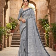 Designer Cotton Saree with Blouse Piece for Premium Ethnic and Traditional Wear | VKF-PAANBAHAR