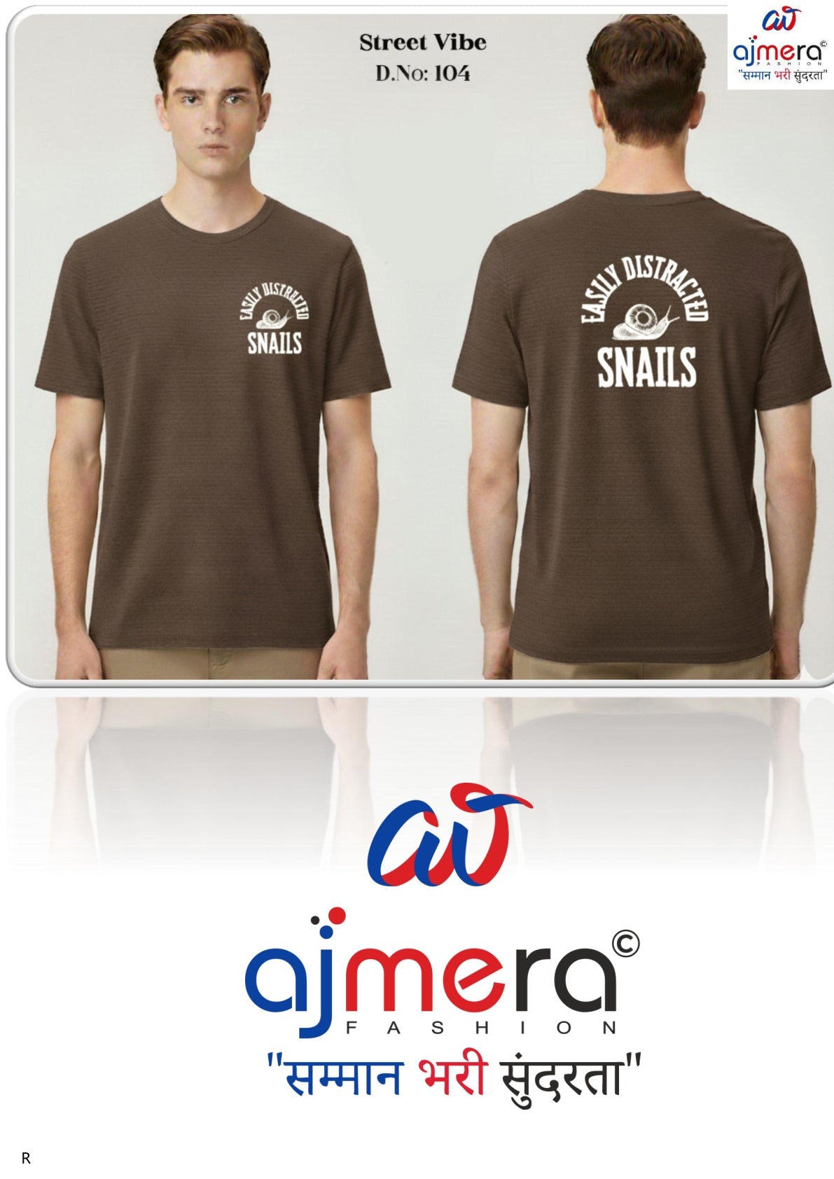 Premium Men's Street Vibe T-Shirt for Casual Wear | KHE-STREET VIBE-104