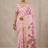 Luxury Craft Jacquard Silk Saree With Blouse Piece | ATN-USHA