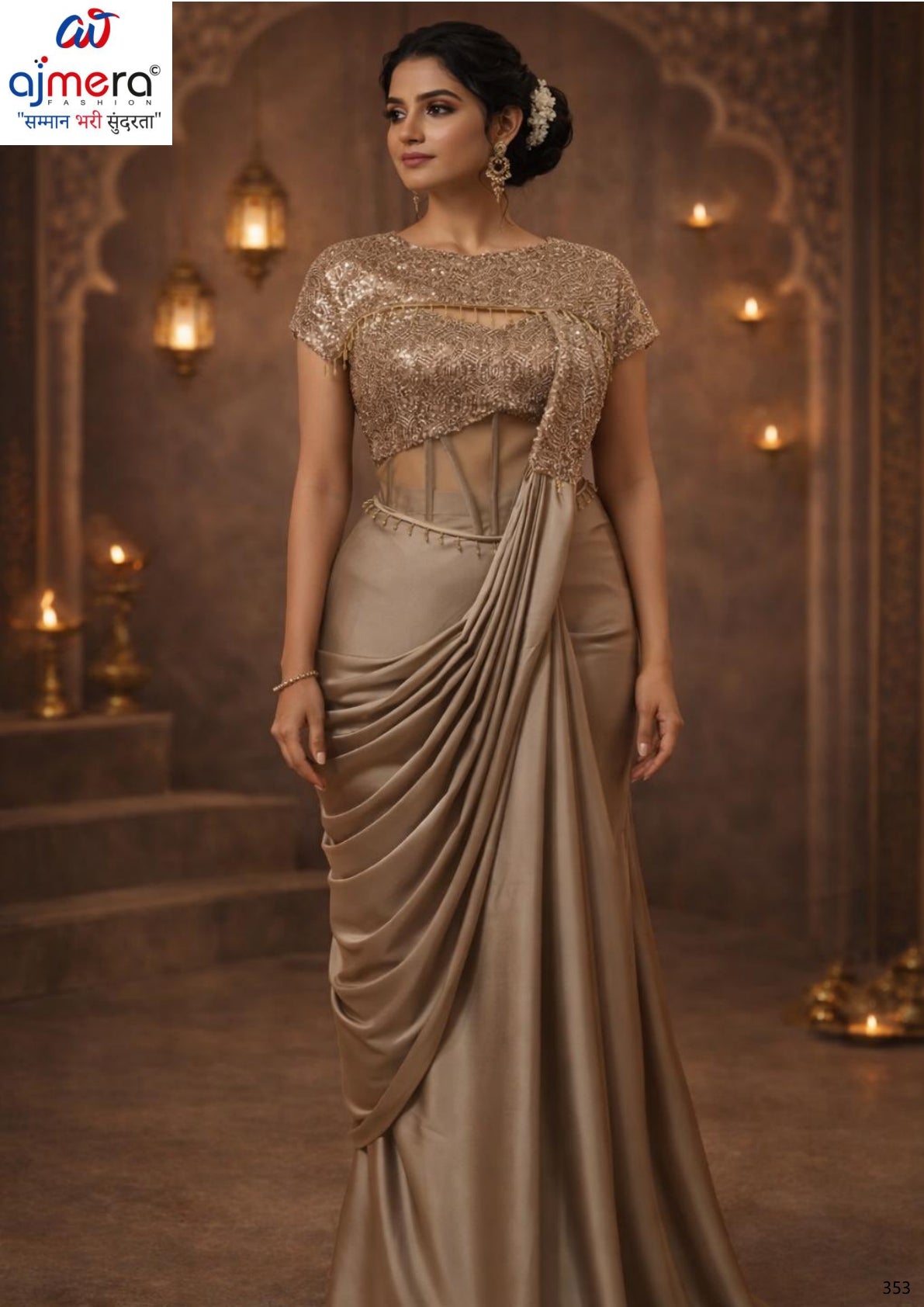 Designer Imported Fabric Gown for Women | KLK-388