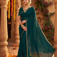 Factory Rate Dyed Matching Saree with Blouse Piece for Premium Ethnic and Traditional Wear | RAL-SHATAK