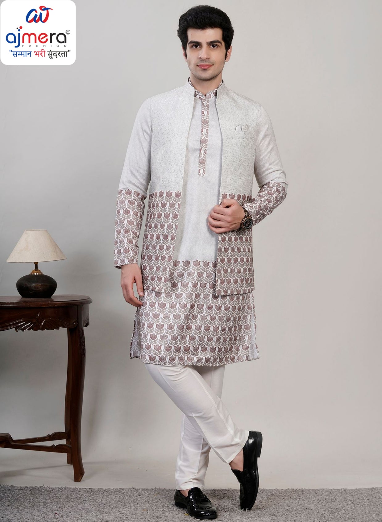 Premium Men's Kurta & Payjama for Wedding & Festive Wear | SNA-MKP12996