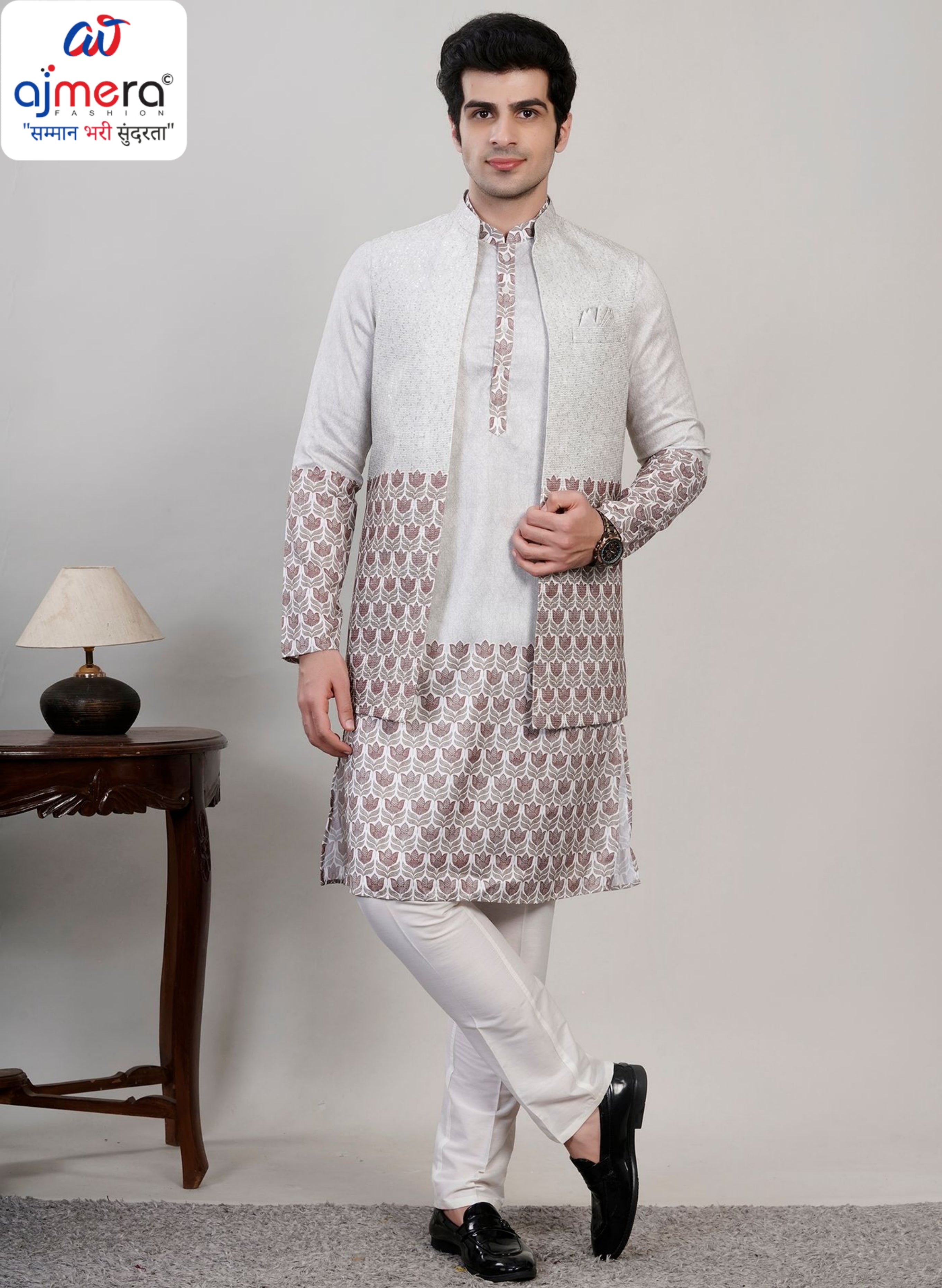 Premium Men's Kurta & Payjama for Wedding & Festive Wear | SNA-MKP12996
