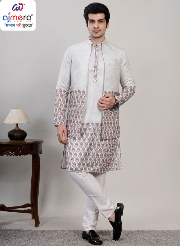 Premium Men's Kurta & Payjama for Wedding & Festive Wear | SNA-MKP12996
