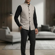Designer Men's Waist Coat for Men | SNA-MWC12164