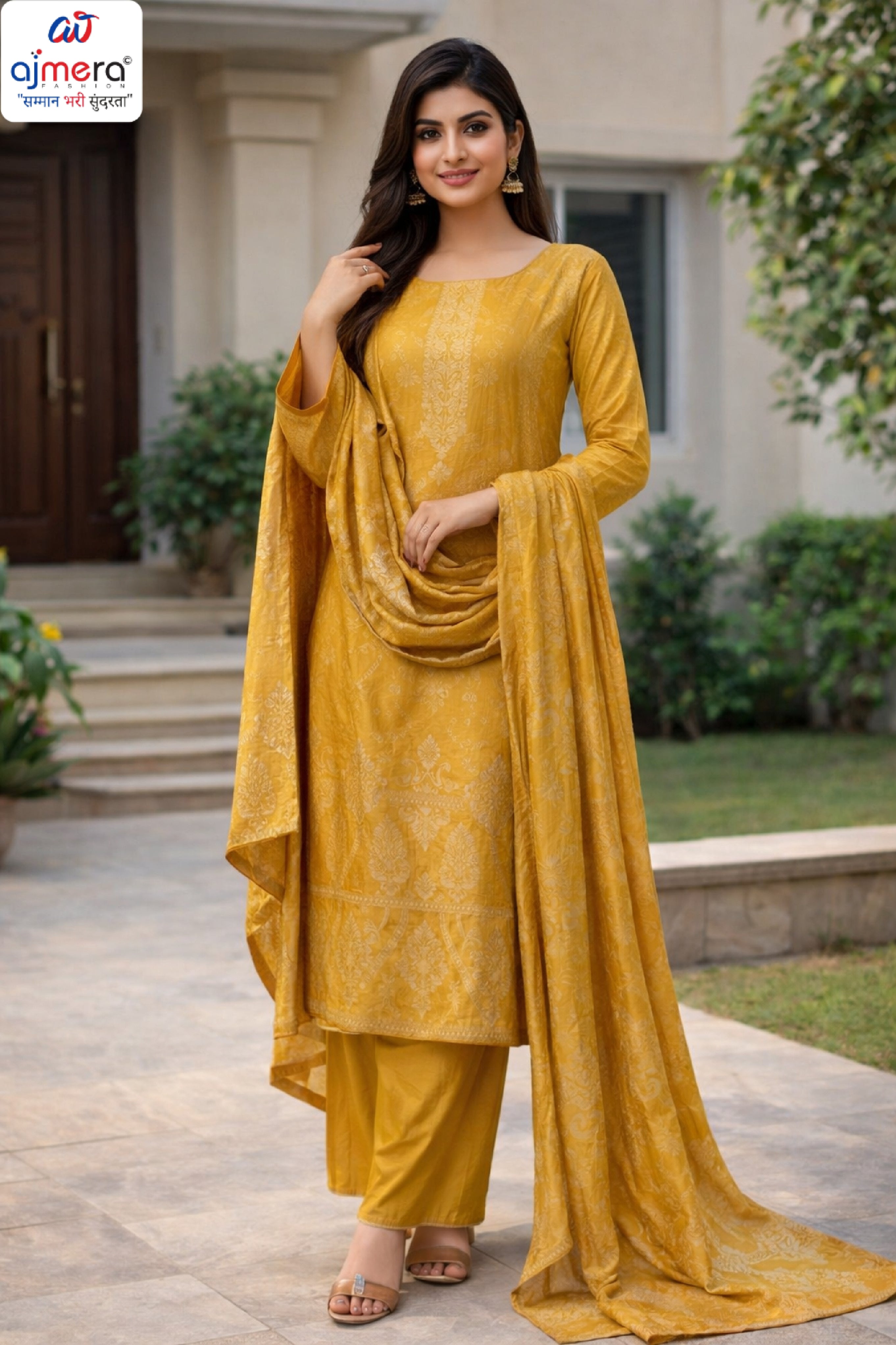 Premium Viscose Unstitched Suit Set | VAS-SARGUN-6