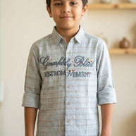 Cotton Kids Shirt Wholesale in Surat | HMF-20982