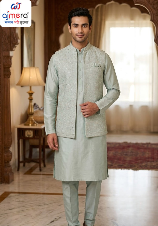 Premium Men's Kurta & Payjama for Wedding & Festive Wear | SNA-MKP13028