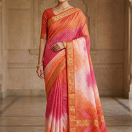 Digital Print Saree with Blouse Piece for Premium Ethnic and Traditional Wear | STG-KOSI