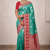 Luxury Rapier Silk Matching Saree With Blouse Piece | ZIP-NIKHAAR