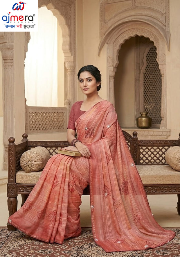 Exclusive Printed Saree with Blouse Piece for Elegant Ethnic Look  | SSR-ASEEMA