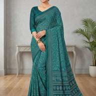 Digital Print Saree with Blouse Piece for Premium Ethnic and Traditional Wear | STG-MUSI