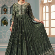 Wholesale Gowns in India Designer Rangoli Gown for Women | KTX-6133-L