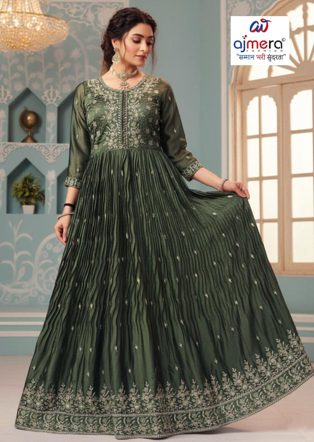 Wholesale Gowns in India Designer Rangoli Gown for Women | KTX-6133-L