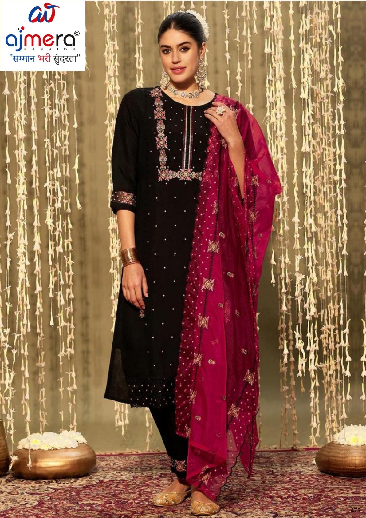 Designer Kurti Set for Women | ODNI-KH9BK7625