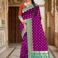 Refined Rapier Silk Matching Saree With Blouse Piece | BWF-IRA