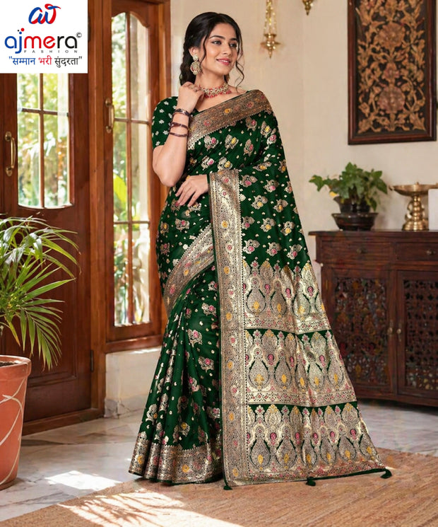 Luxury Jacquard Silk Saree with Blouse Piece for Wedding & Party Wear | TUL-CLEAR SILK VOL-23