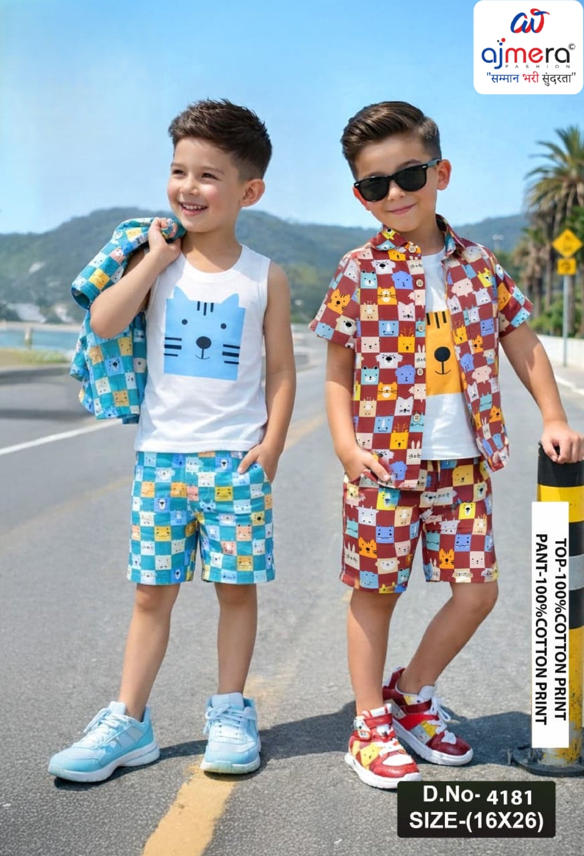 Wholesale Boys Shirt & Short Pant Set | TBA-4181-1