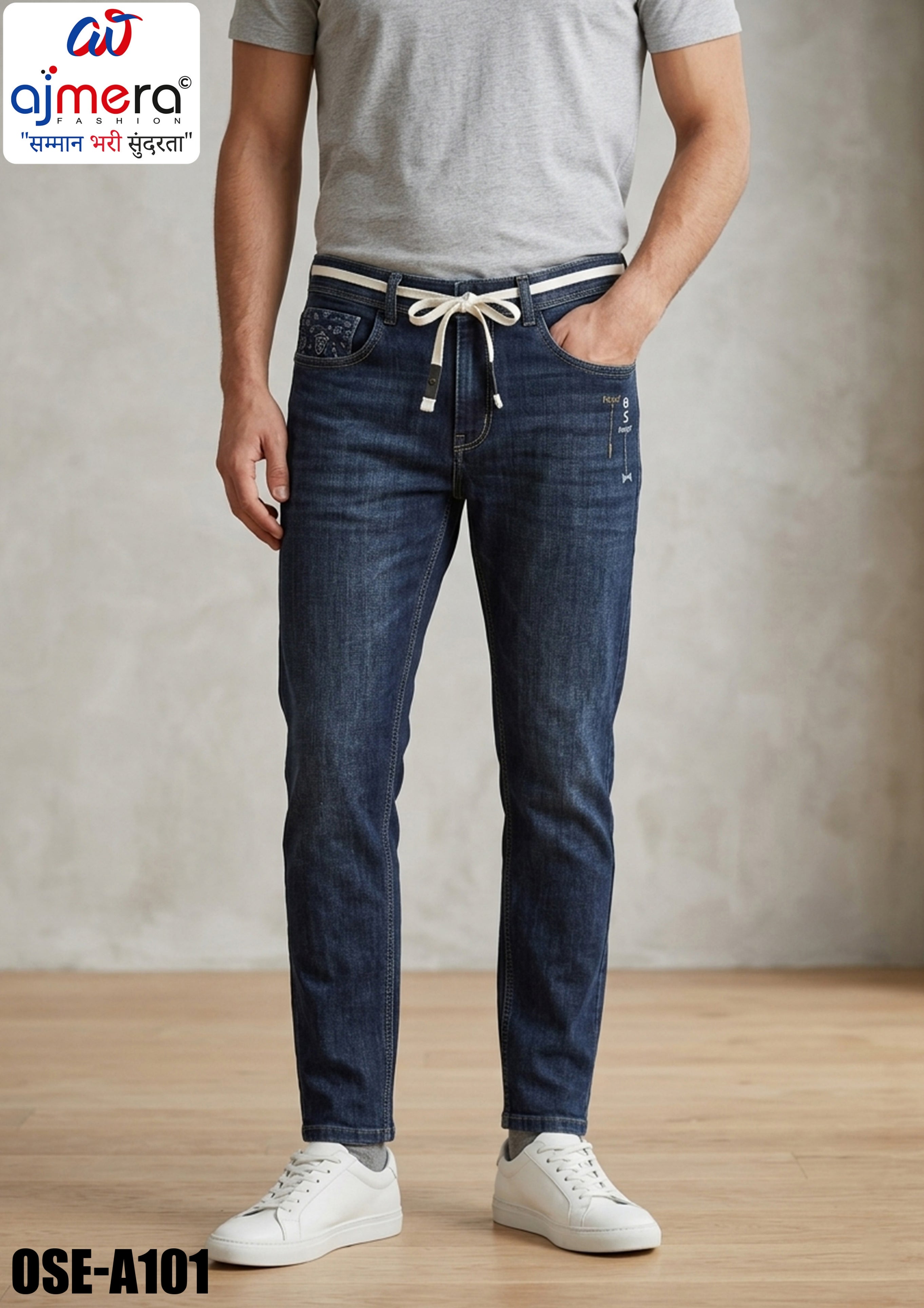 Premium Men's Denim Jeans for Casual & Everyday Wear | OSE-A101