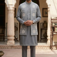 Premium Men's Kurta & Payjama for Wedding & Festive Wear | SNA-MKP13003