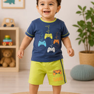 Kids Casual T-Shirt & Shorts Wholesale in Surat | GEE-1832