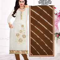 Premium Crunchy Unstitched Suit Set | KVF-BARFI